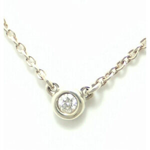 TIFFANYCo Tiffany By the Yard Pendant Necklace Diamond Silver